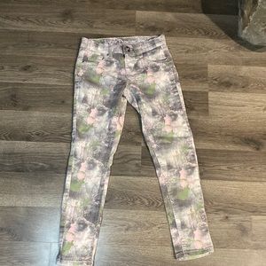 Justice paint smeared styled jeans